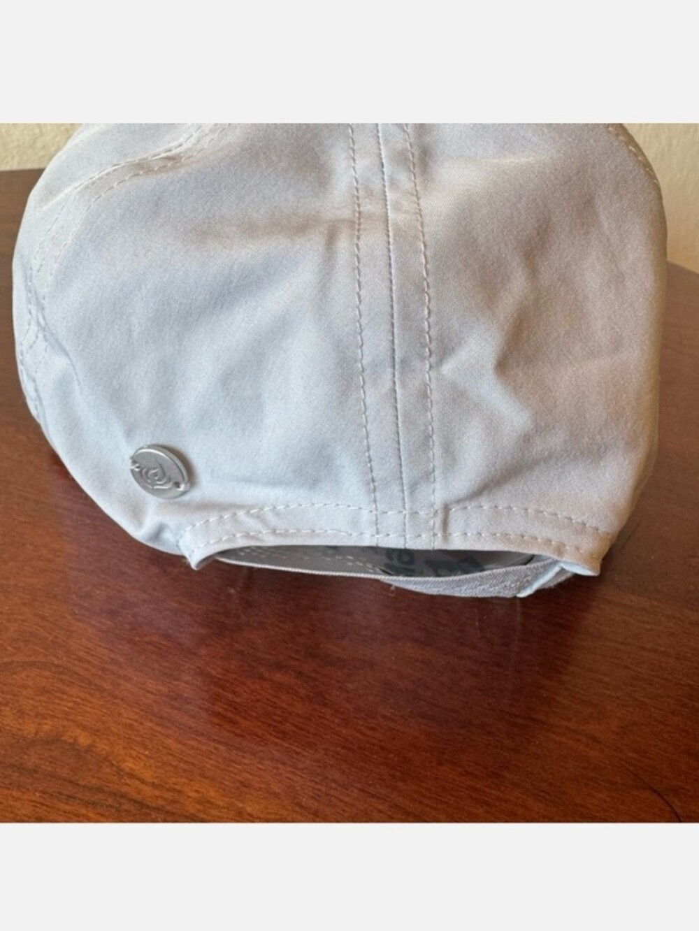 Apana | Light Gray Hat with Ventilated Brim Elastic Ponytail Slot - Picture 8 of 12